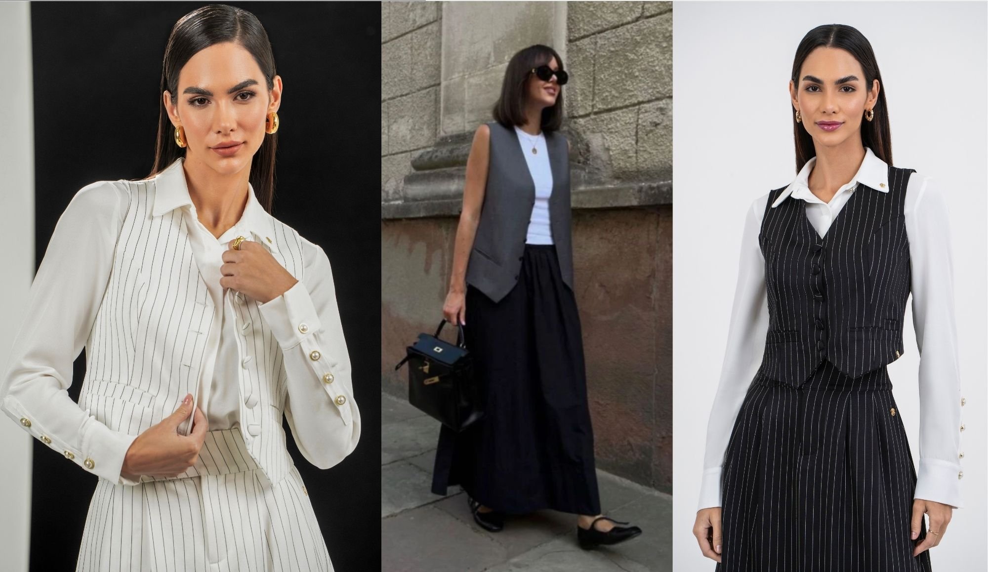 look colete alongado