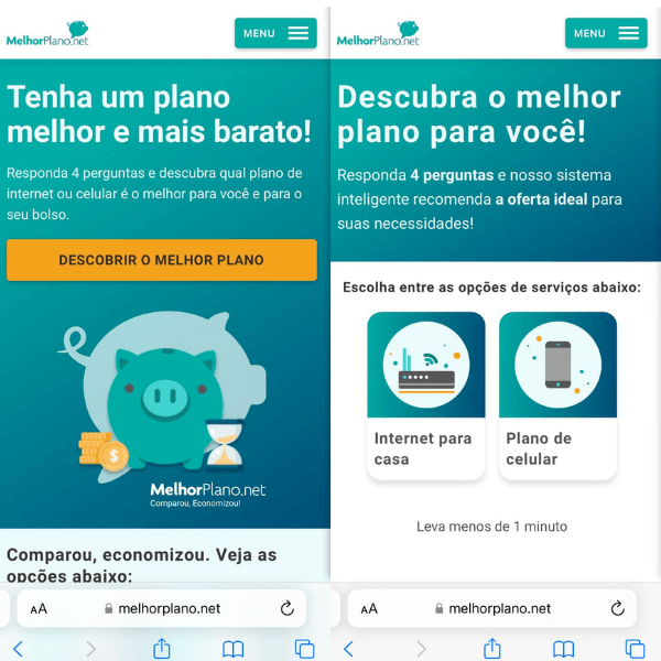 Analise Seu Plano Atual e Uso Real de Dados - inspiração 1
