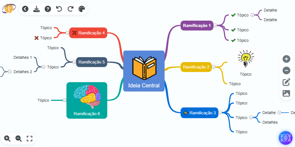 Adicionando sub-ramos: detalhando seus pensamentos - inspiração 2