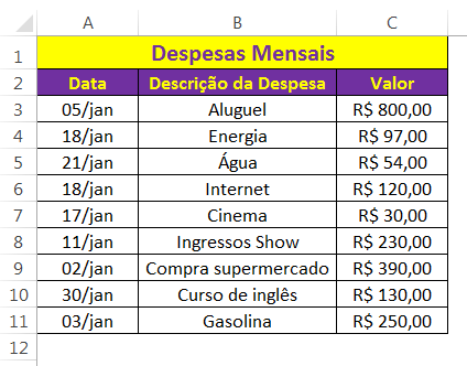 Separe Despesas Fixas e Variáveis: A Base da Sua Estrutura - inspiração 1