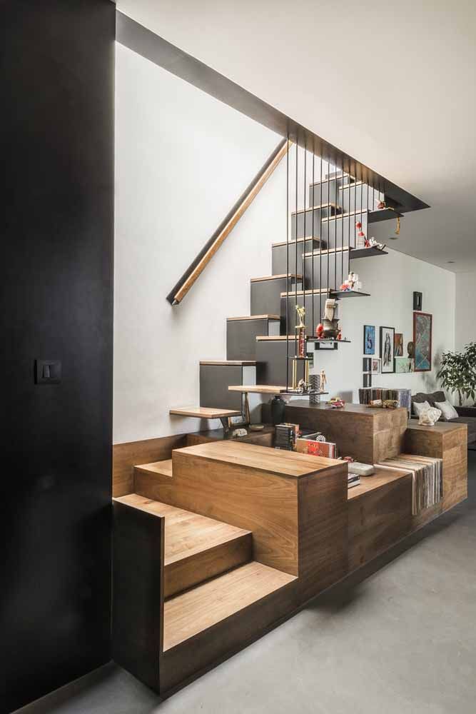 Corrimão de corda: um toque rústico e moderno em sua casa - inspiração 2