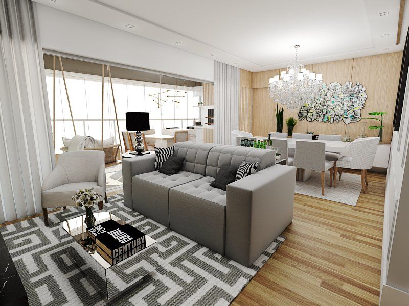 Meça seu espaço: Antes de tudo, tire as medidas exatas da sua sala. Um erro aqui pode comprometer todo o visual. - inspiração 1