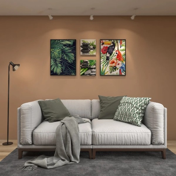 Altura e proporção: Um tapete muito grande pode sobrecarregar uma sala pequena, enquanto um muito pequeno pode 'se perder' em um espaço amplo. - inspiração 2