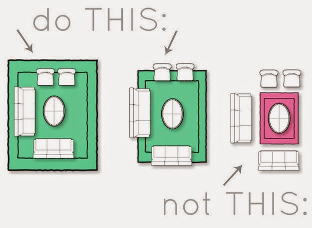 Altura e proporção: Um tapete muito grande pode sobrecarregar uma sala pequena, enquanto um muito pequeno pode 'se perder' em um espaço amplo. - inspiração 3