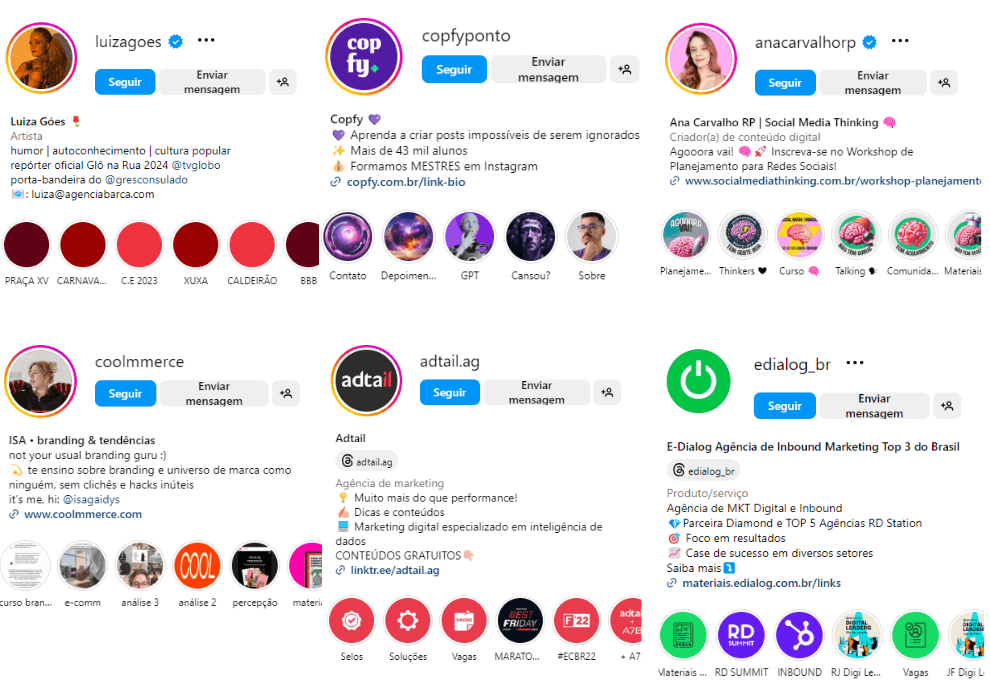 Bios que Destacam Seu Diferencial - inspiração 2