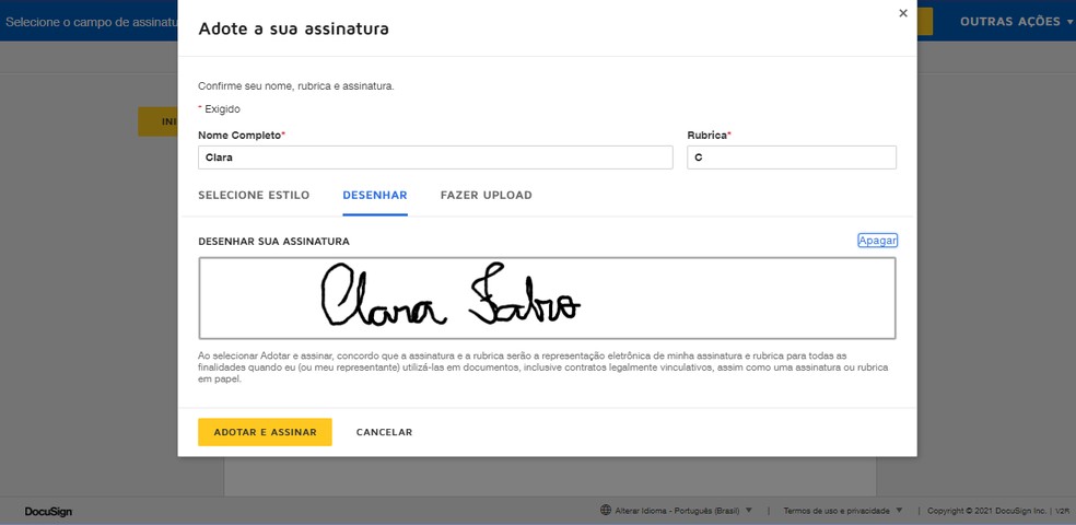 Preparando Seu Documento para Assinar - inspiração 2