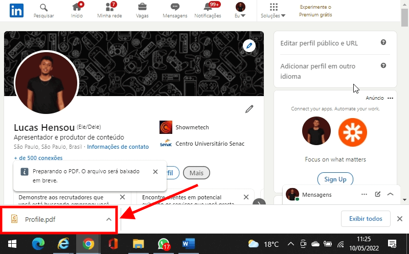 Detalhando sua Experiência Profissional e Educação - inspiração 2