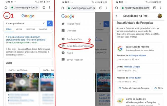 Exclusão por Item: Removendo Pesquisas Específicas - inspiração 2