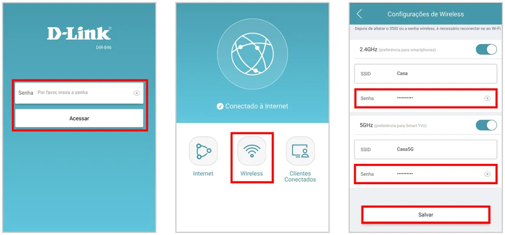 Localizando a Configuração de Segurança Wi-Fi - inspiração 2
