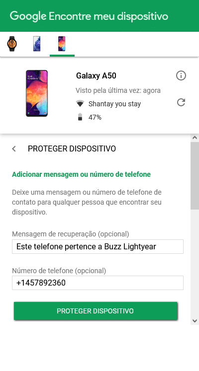 Acessando o serviço: Onde e como buscar seu celular sumido - inspiração 2