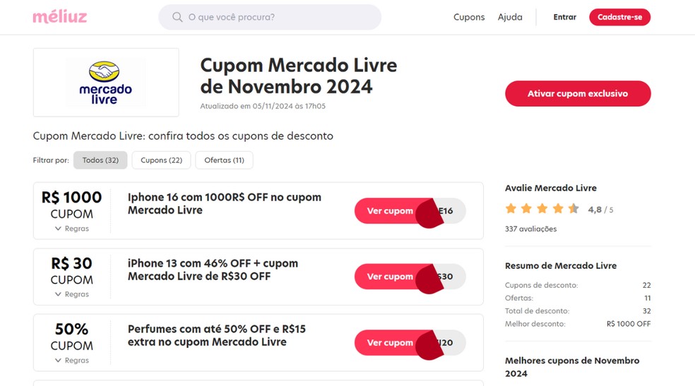 Como Resgatar um Cupom de Desconto no Mercado Livre Passo a Passo - inspiração 2