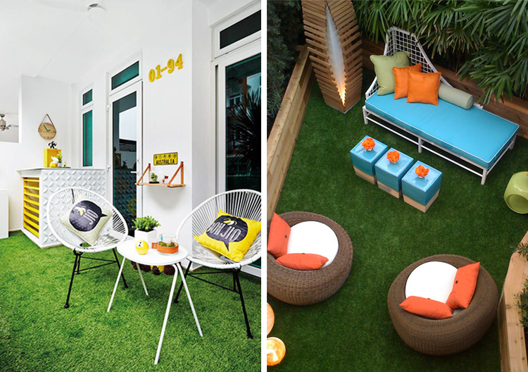 Varanda Gourmet: Grama Sintética como Base para o Lazer - inspiração 1