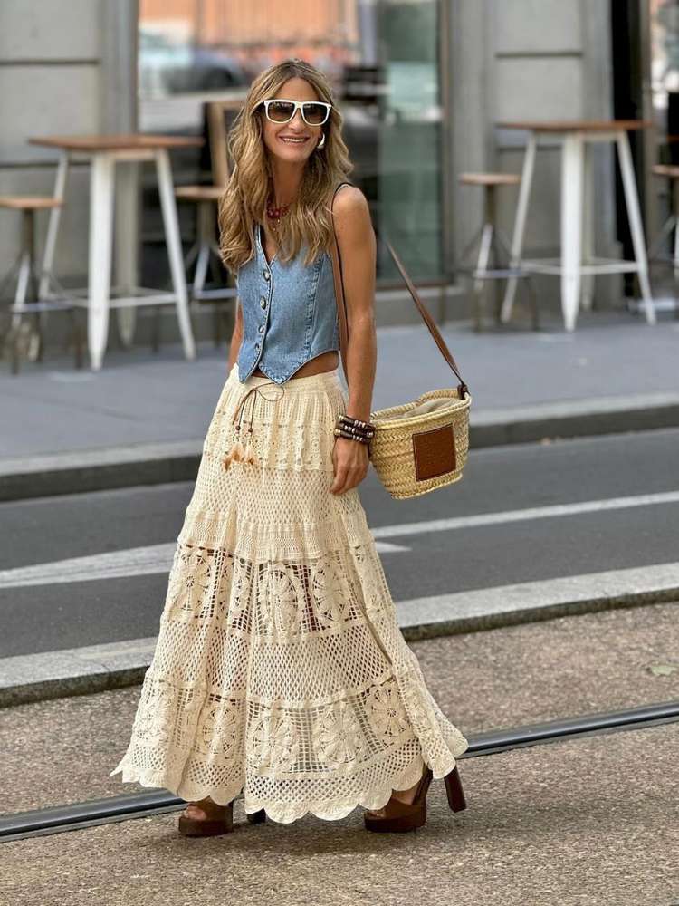 Estampas e Texturas: A Alma do Estilo Boho Chic - inspiração 2