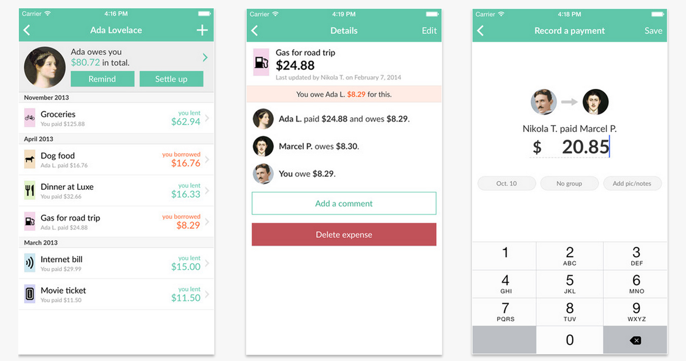 App 6: Dividindo Contas de Forma Transparente e Clara - inspiração 2