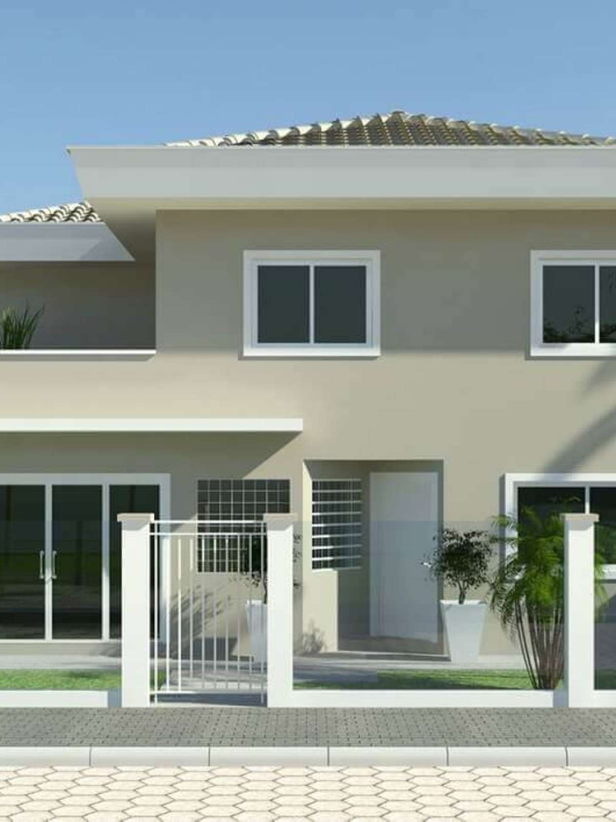 O Poder do Branco: Elegância e Amplitude para Fachadas Modernas - inspiração 1