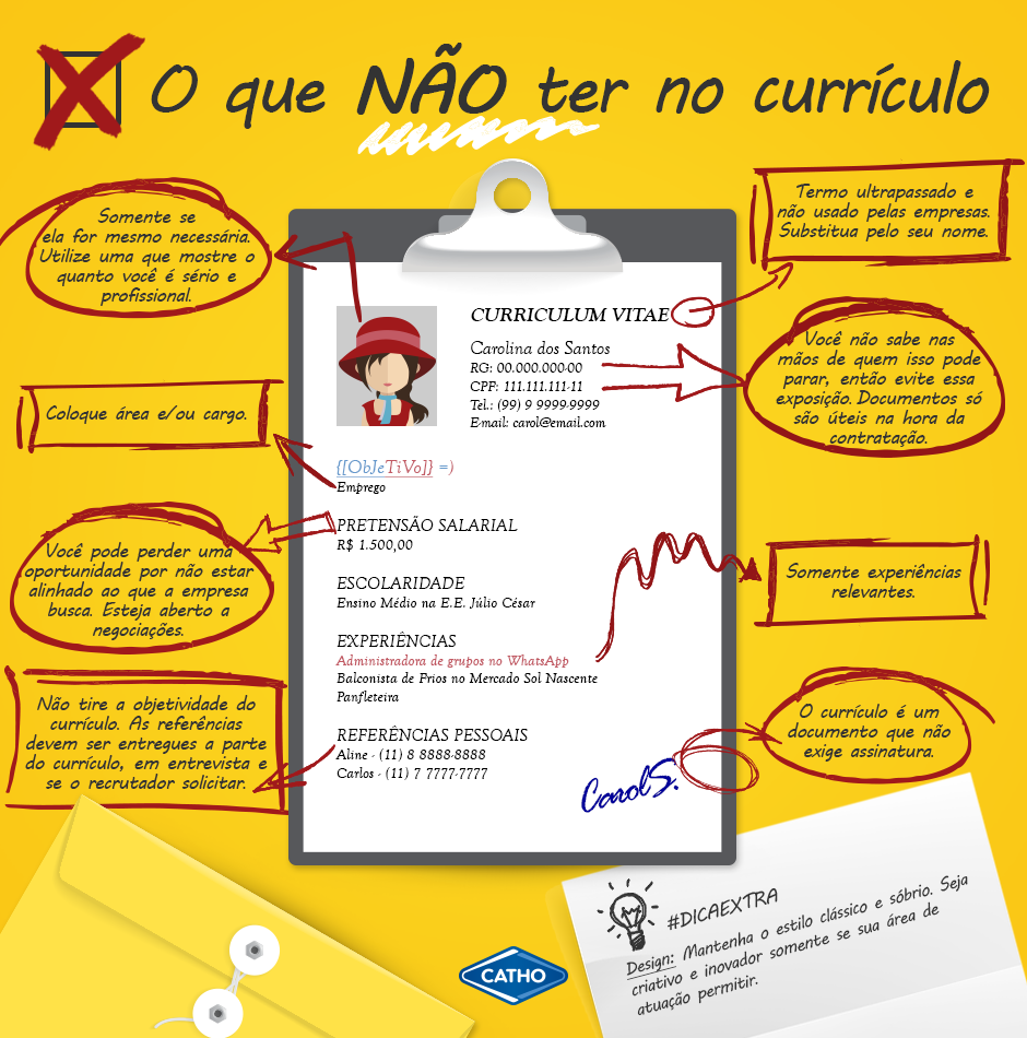 Informações Pessoais Excessivas: CPF, RG e Estado Civil? Fica tranquila, não precisa. - inspiração 1