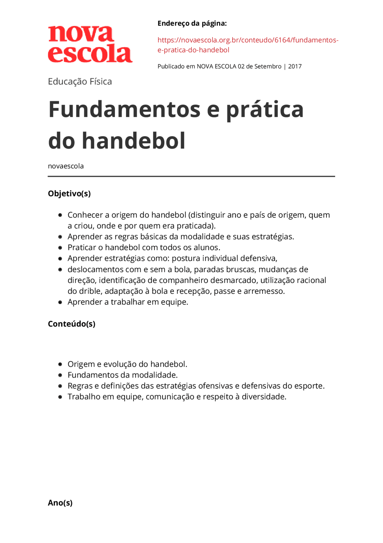 O Campo de Jogo e Suas Dimensões - inspiração 2