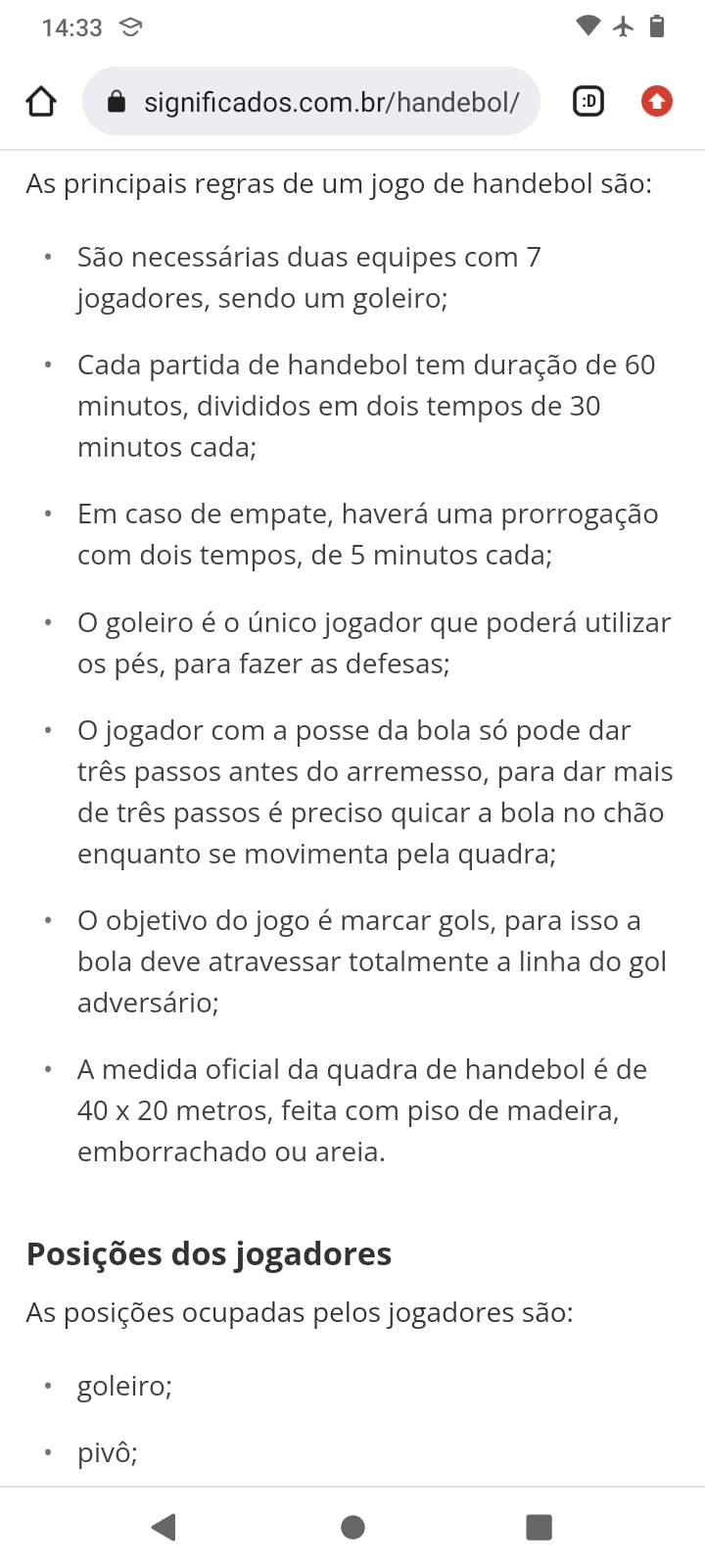 Tempo de Jogo e Intervalos - inspiração 2
