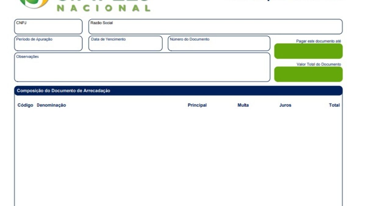 Entendendo os Campos do seu Guia (DAS) - inspiração 2