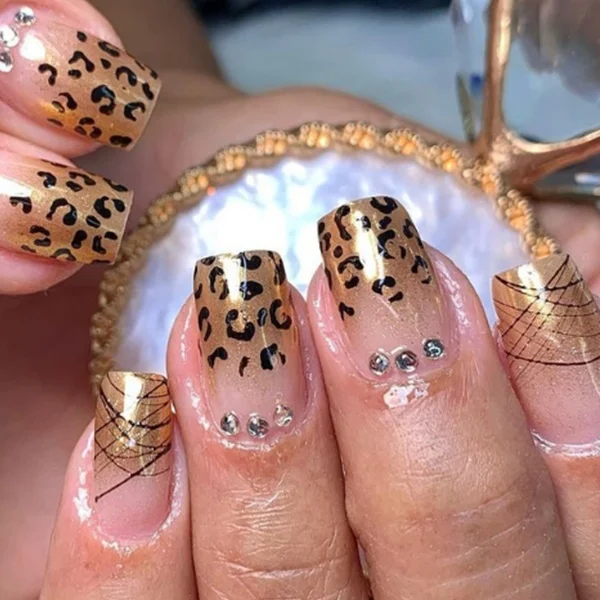 10 ideias de unhas decoradas onça marrom para arrasar