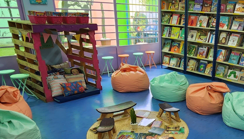15 inspirações de cantinhos de leitura infantil com materiais reciclados que você vai amar