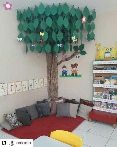 15 inspirações de cantinhos de leitura infantil com materiais reciclados que você vai amar