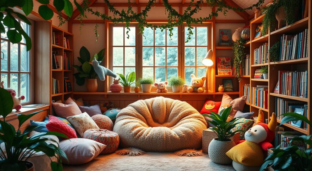 Cantinho de leitura com caixotes de feira vs. prateleiras de papelão: qual a melhor opção para seu filho?