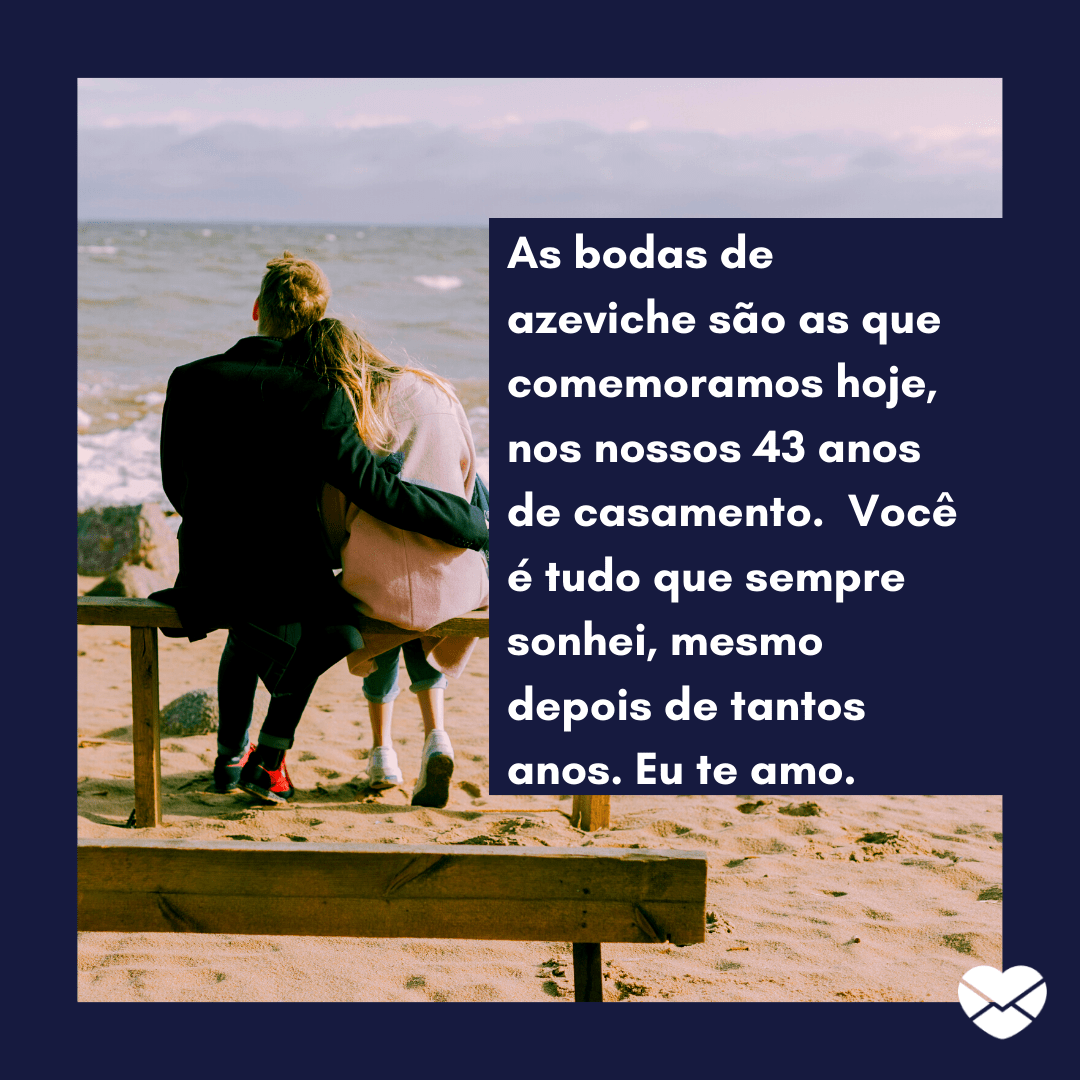 o que dar de presente 43 anos de casados