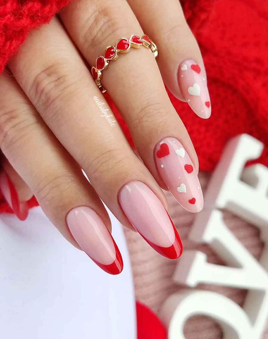 como evitar unhas decoradas branco e vermelho descascando rápido