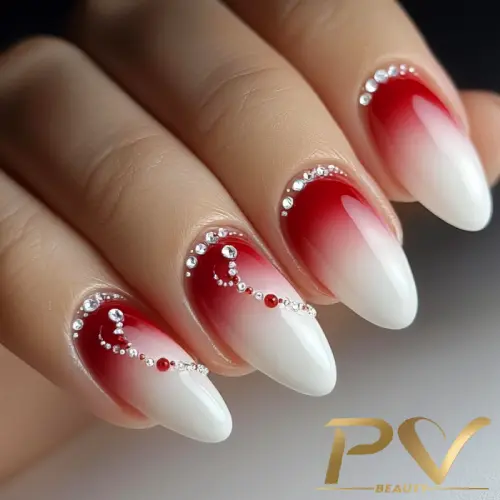 esmaltes branco e vermelho baratos para nail art festas