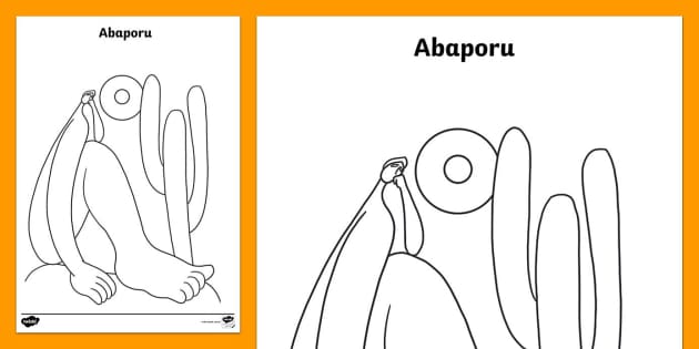 desenho abaporu para imprimir