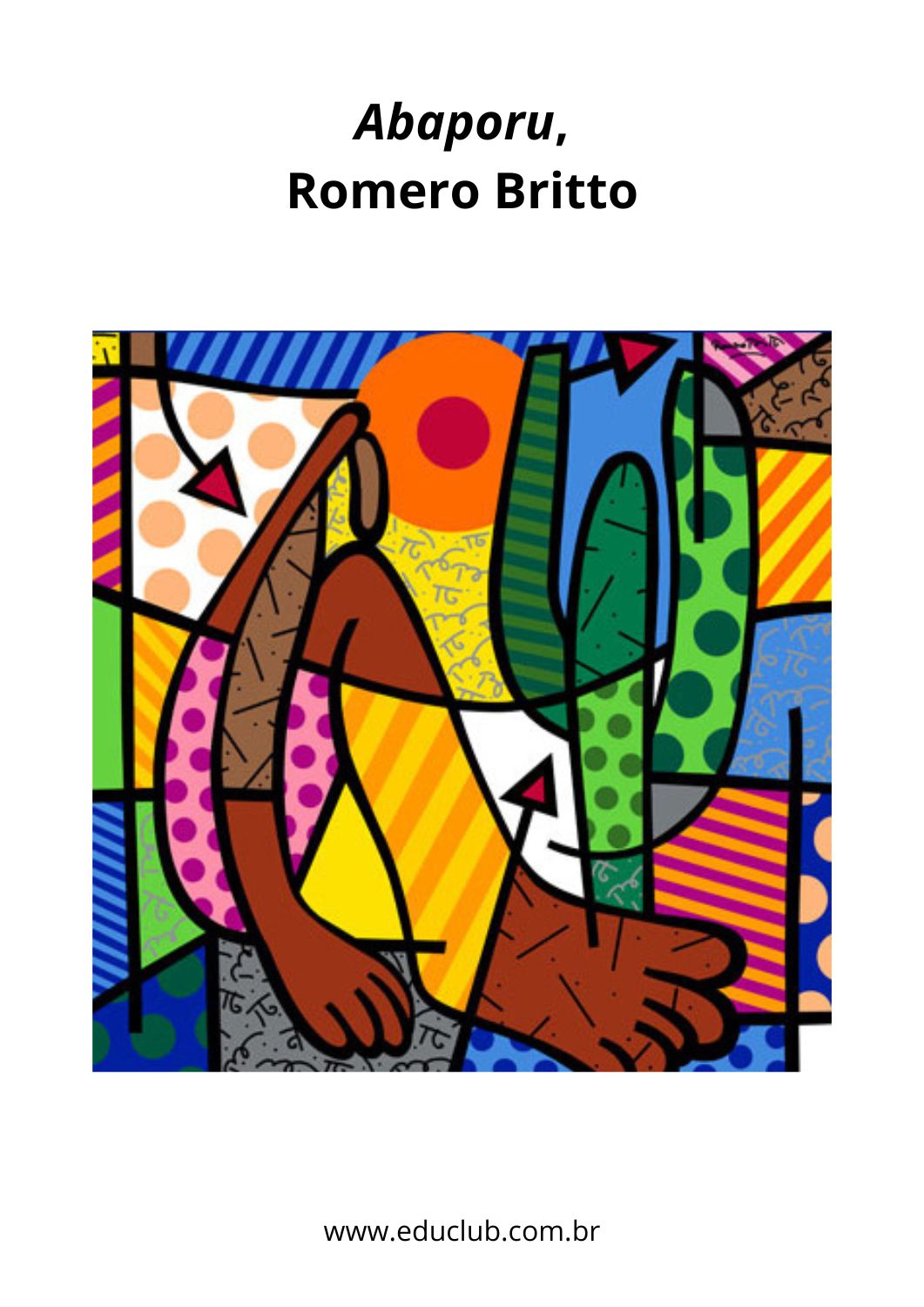 pintura abaporu para colorir