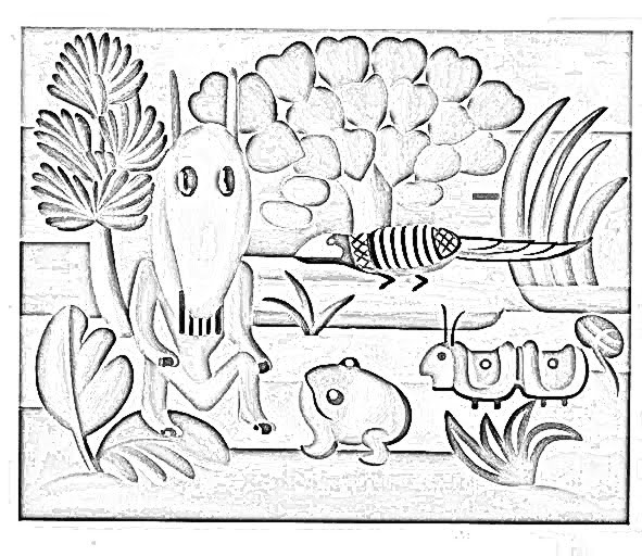 moldes abaporu para colorir