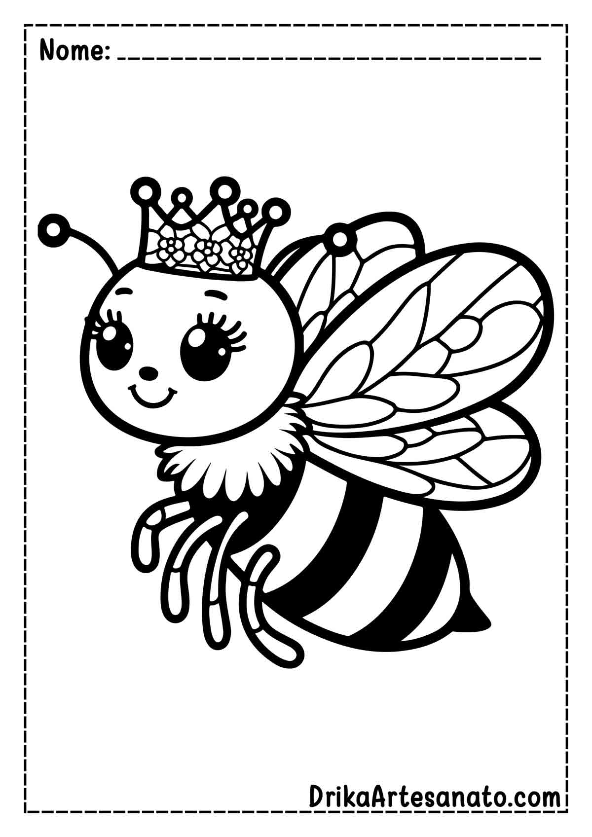 desenho de abelha para imprimir