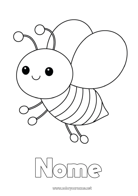 desenho de abelha para educação infantil