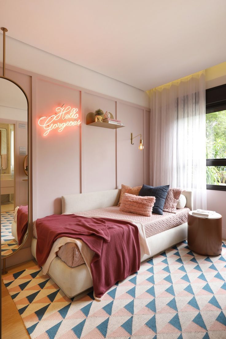 ideias de decoração quarto adolescente simples e bonito
