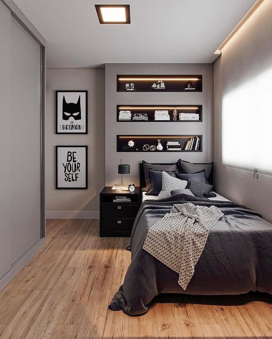 ideias de decoração quarto adolescente simples e bonito