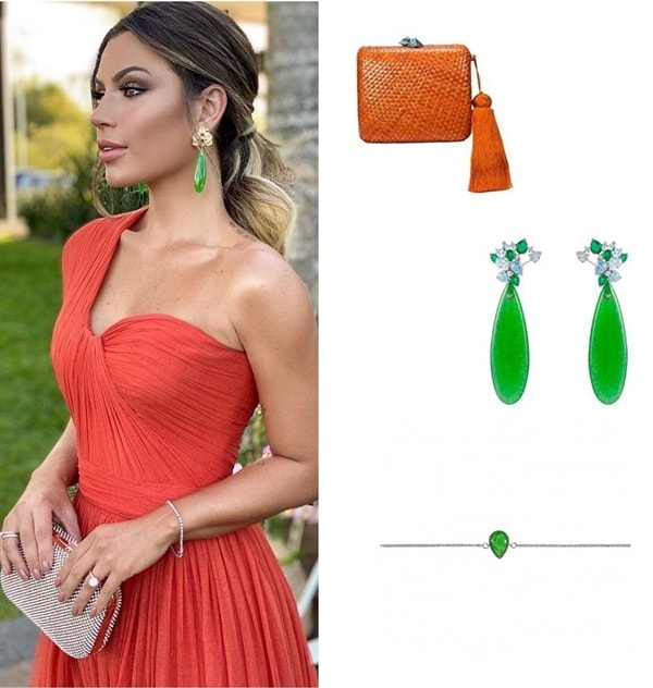 qual bolsa usar com vestido vermelho