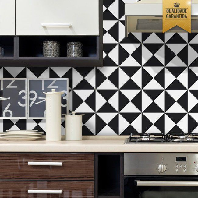 ideias de adesivo para azulejo de cozinha