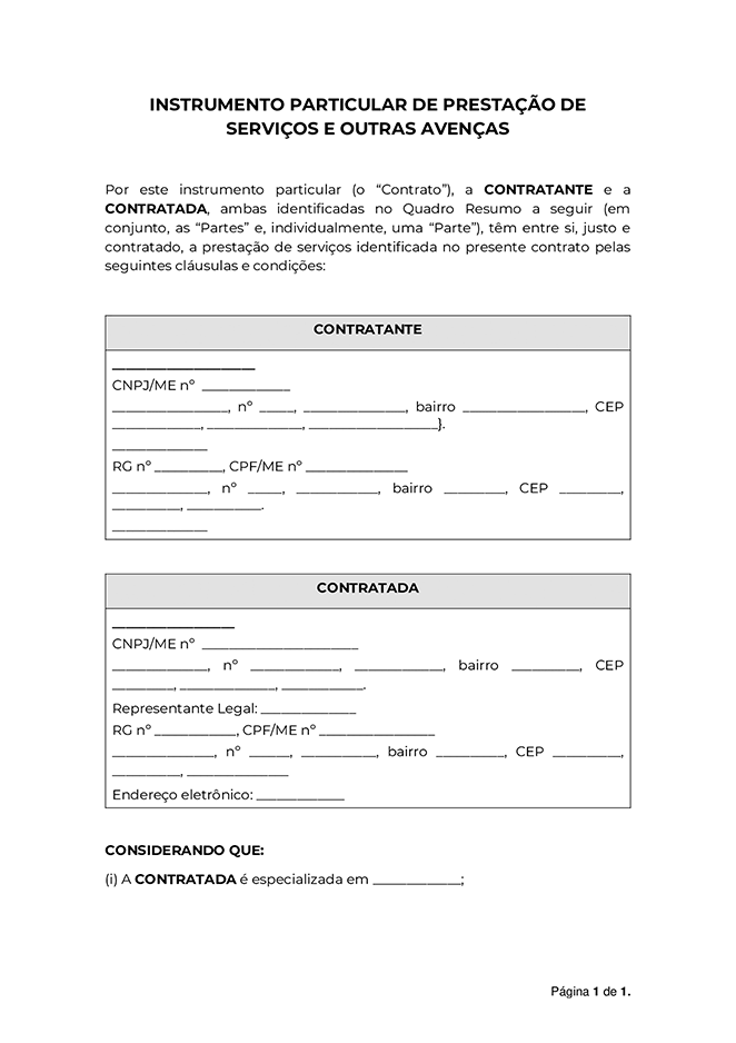 Advogado para assessoria em contratos de prestação de serviços
