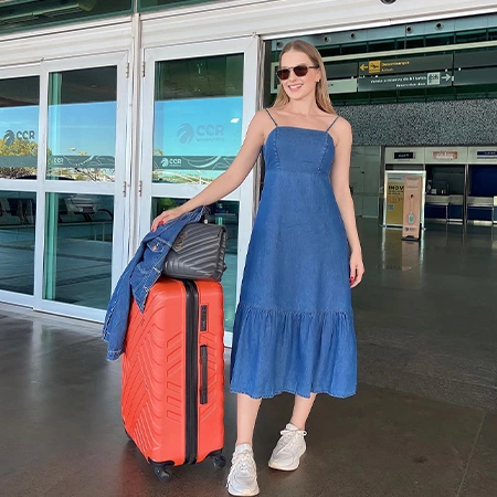 look confortável para viajar