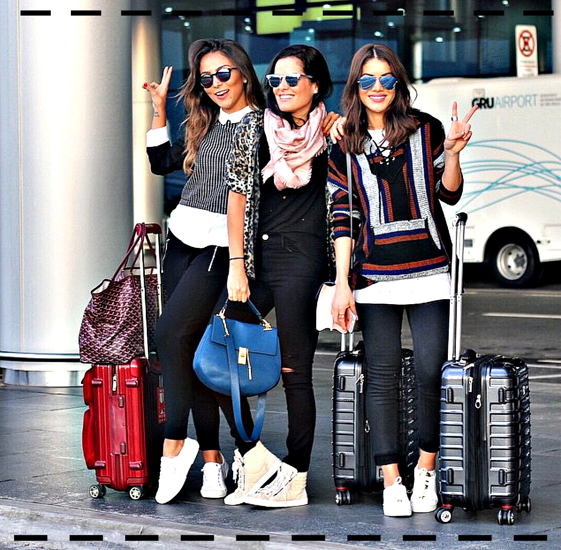 roupas confortáveis para aeroporto inverno