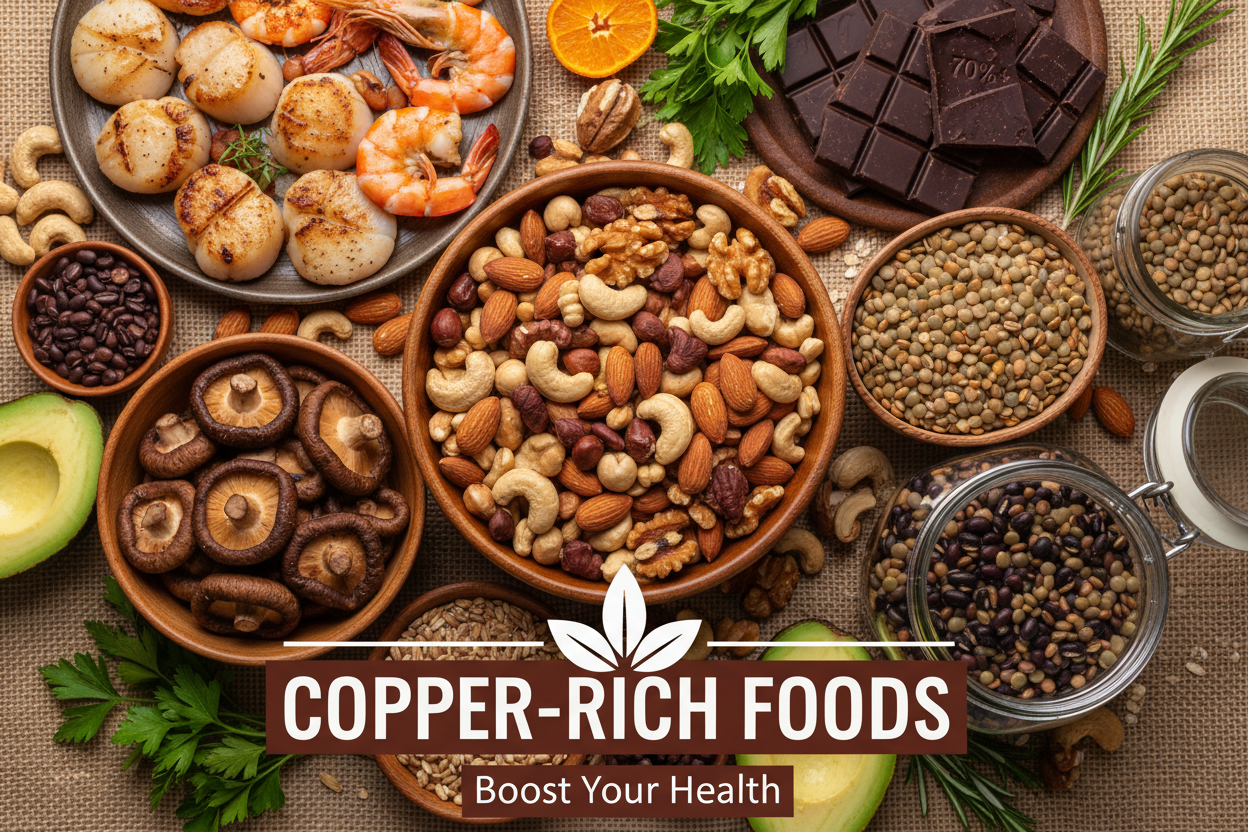 alimentos que contem cobre