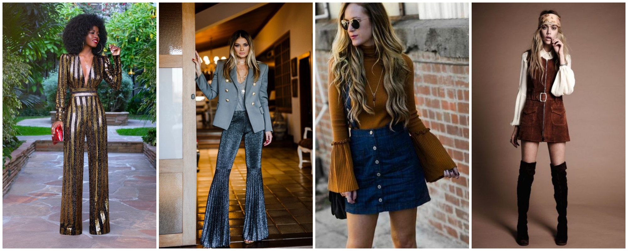 Peças icônicas da moda dos anos 70 que voltaram com tudo