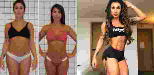 antes e depois academia