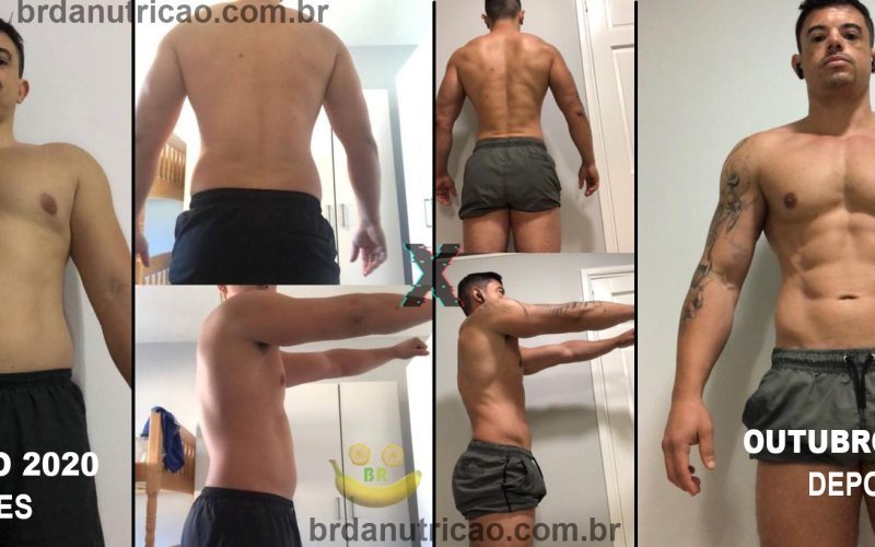 antes e depois academia