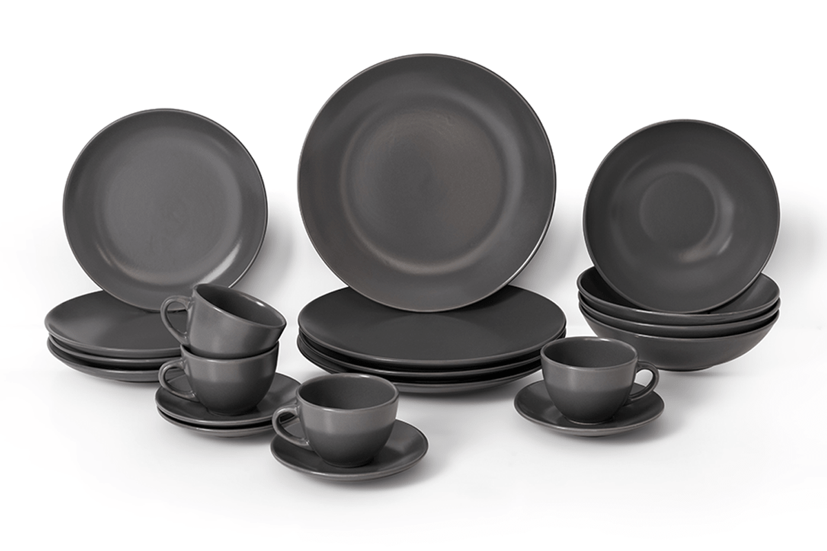 aparelho de jantar preto