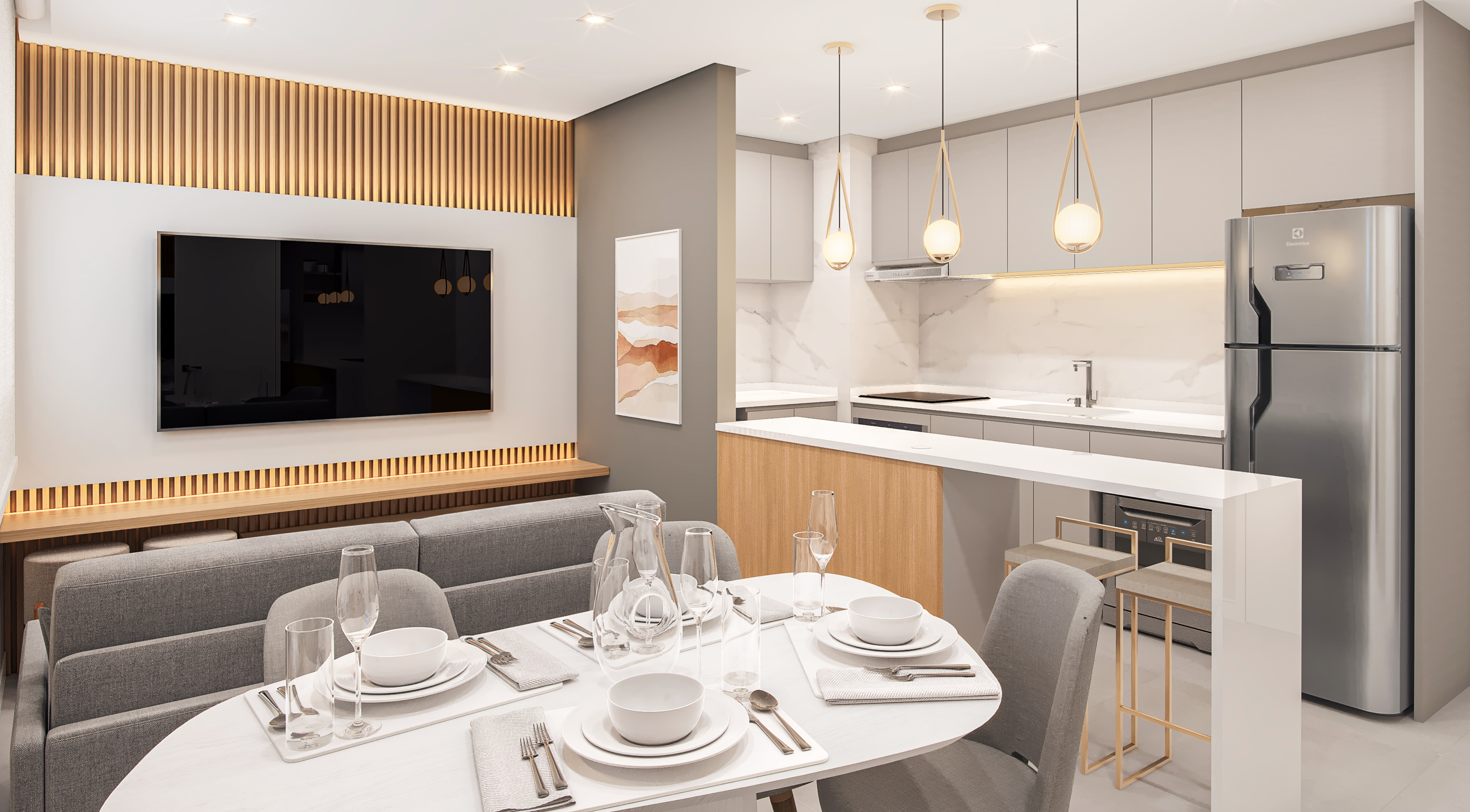 apartamento pequeno planejado