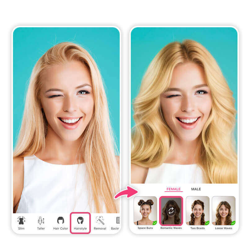 melhores aplicativos para simular corte de cabelo feminino