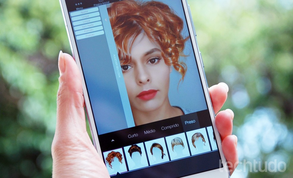aplicativo para simular corte de cabelo feminino